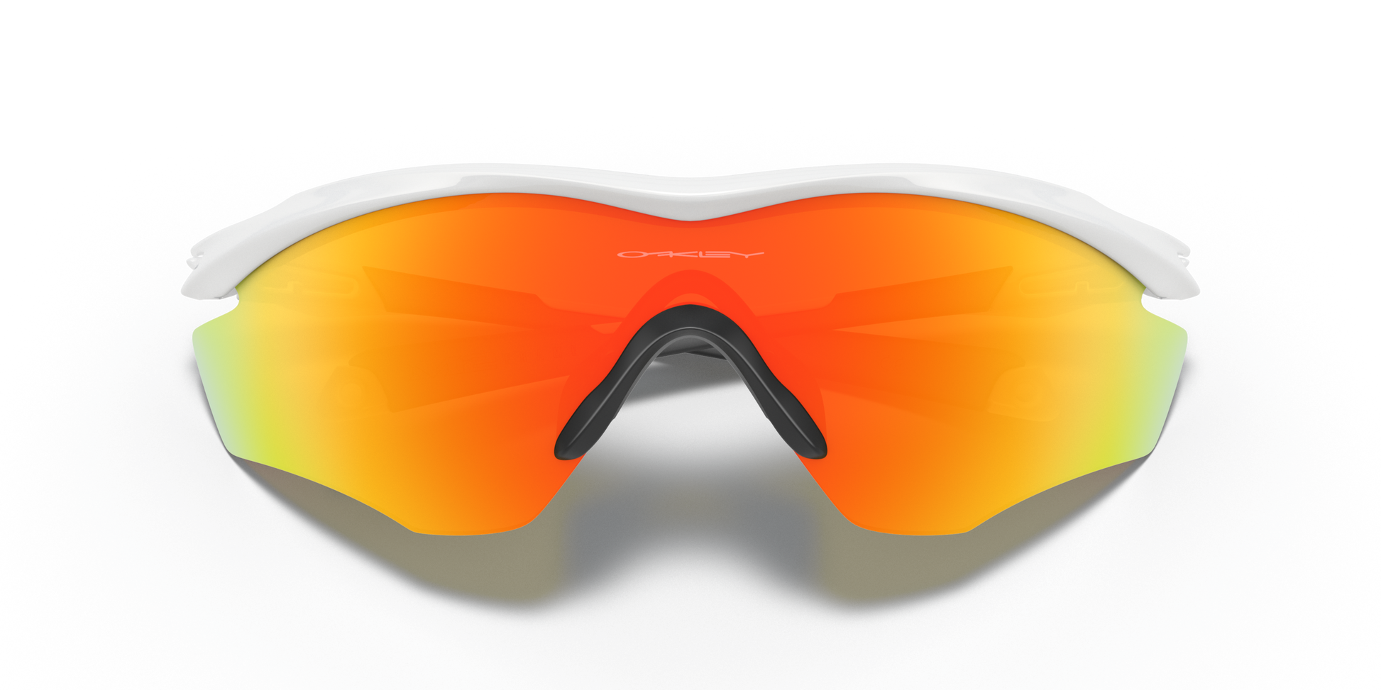 [Fire Iridium Lenses, Polished White Frame]