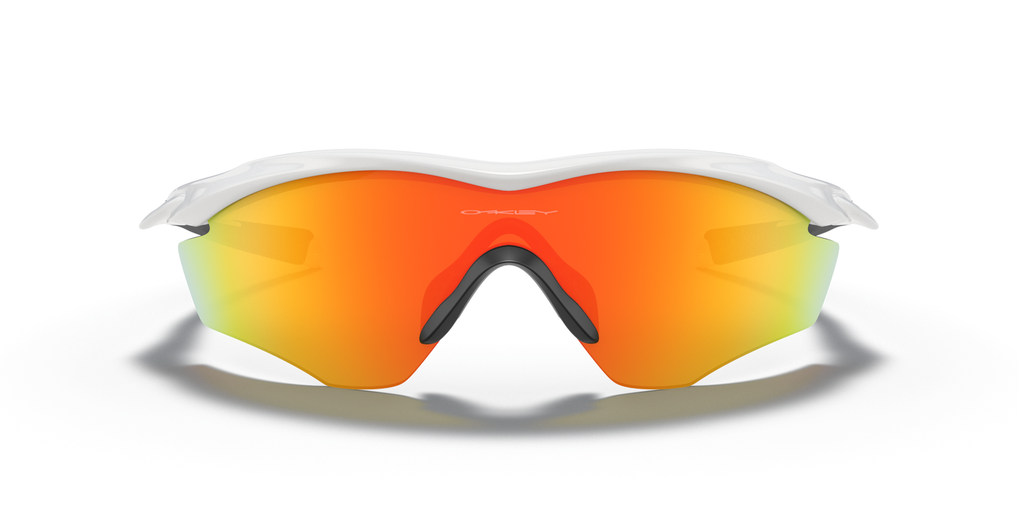 [Fire Iridium Lenses, Polished White Frame]