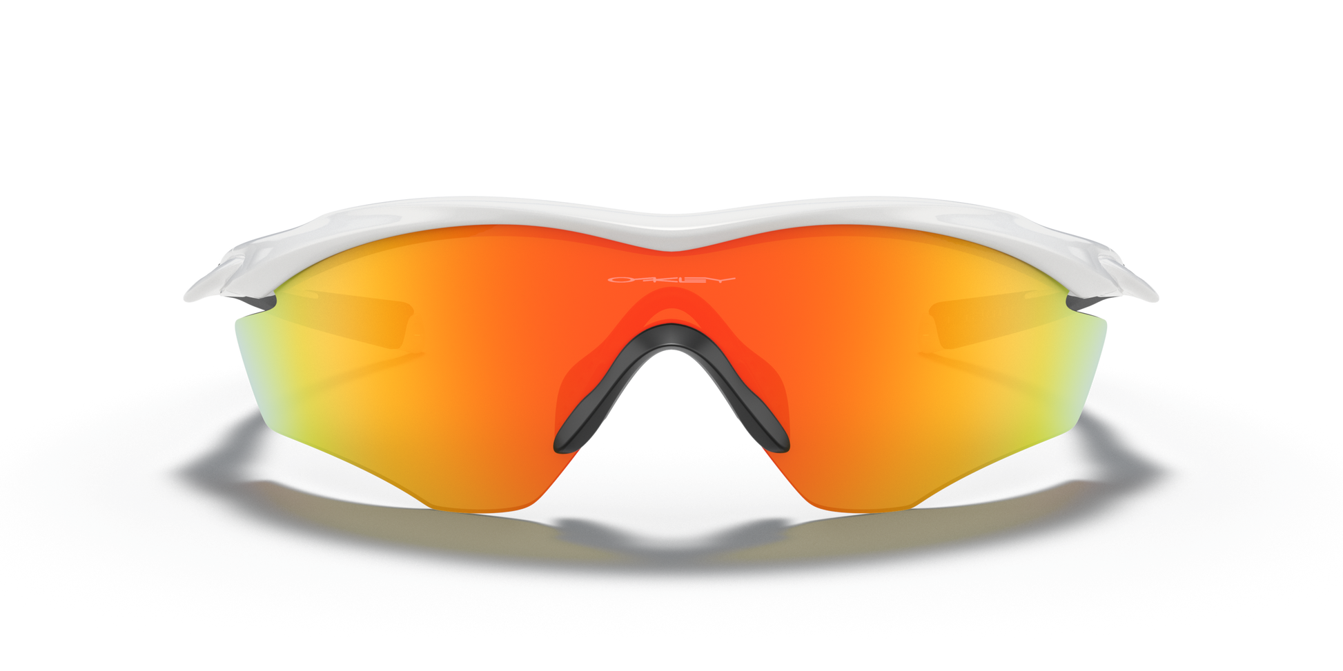 [Fire Iridium Lenses, Polished White Frame]