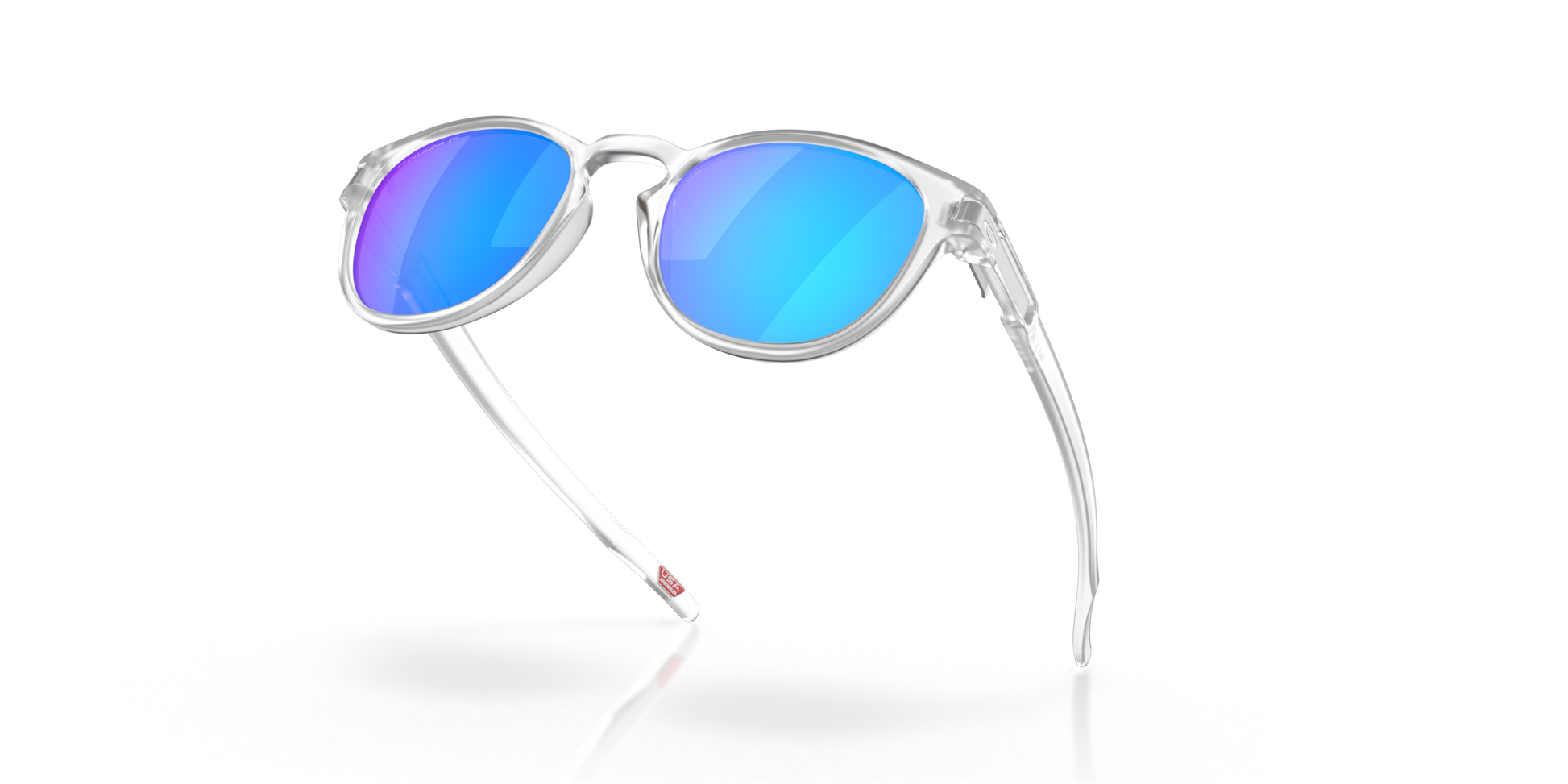 [Prizm Sapphire Polarized Lenses, Matte Clear Frame]