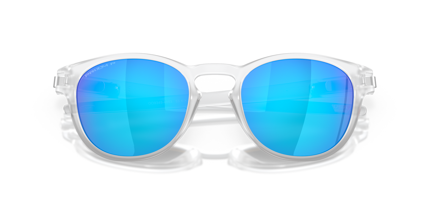 [Prizm Sapphire Polarized Lenses, Matte Clear Frame]