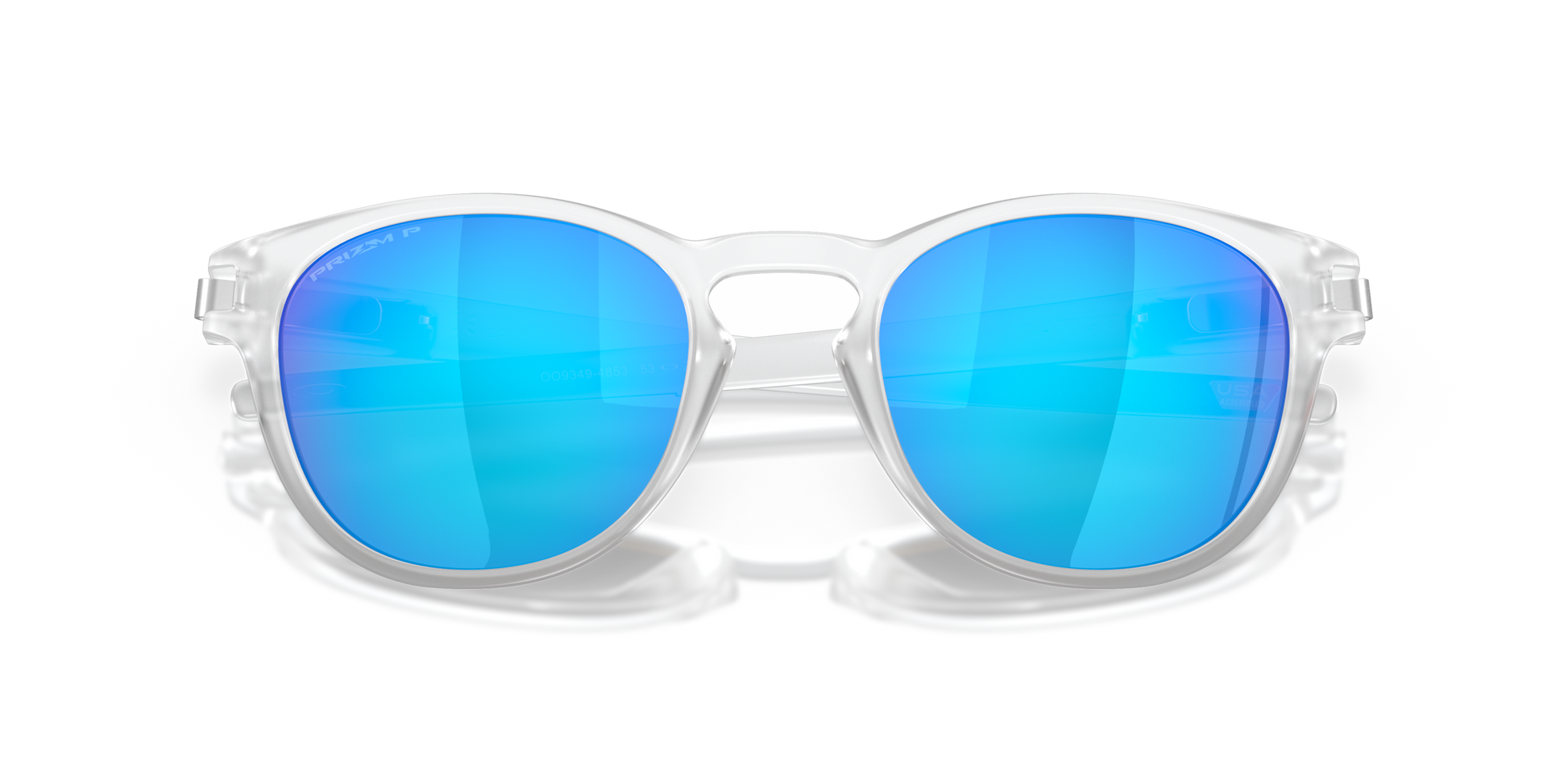 [Prizm Sapphire Polarized Lenses, Matte Clear Frame]