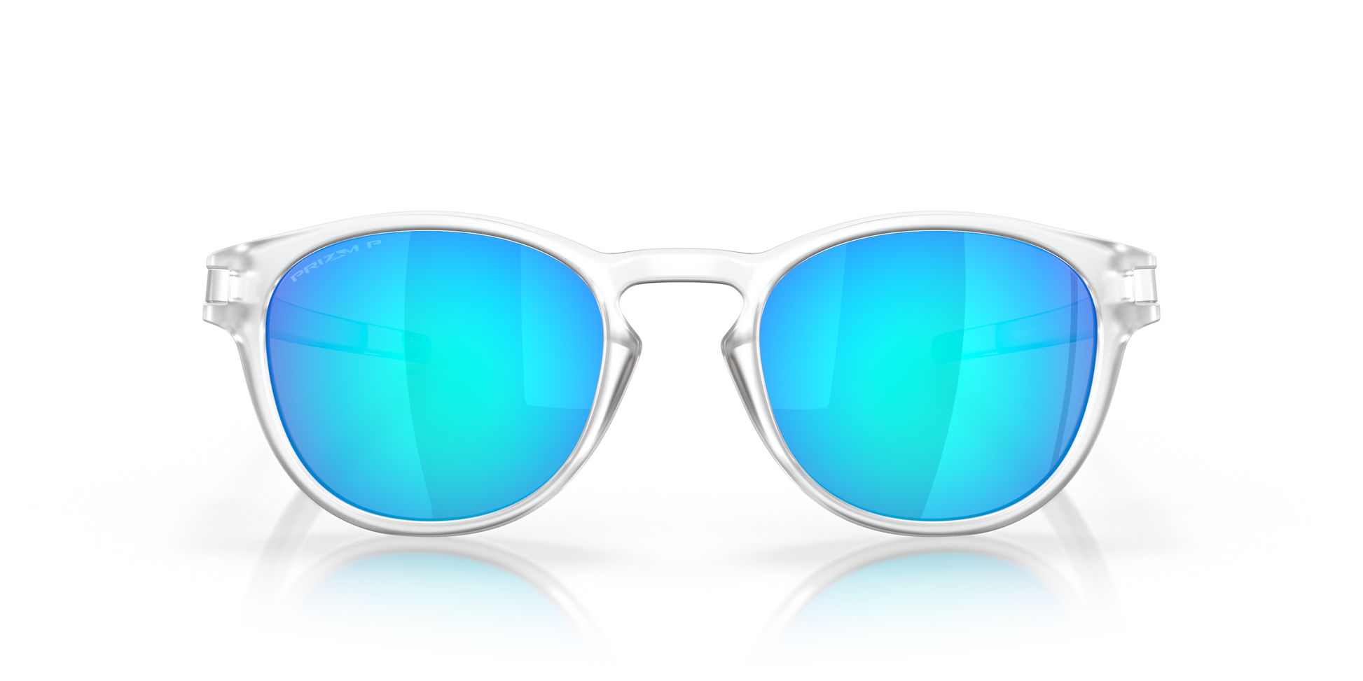 [Prizm Sapphire Polarized Lenses, Matte Clear Frame]