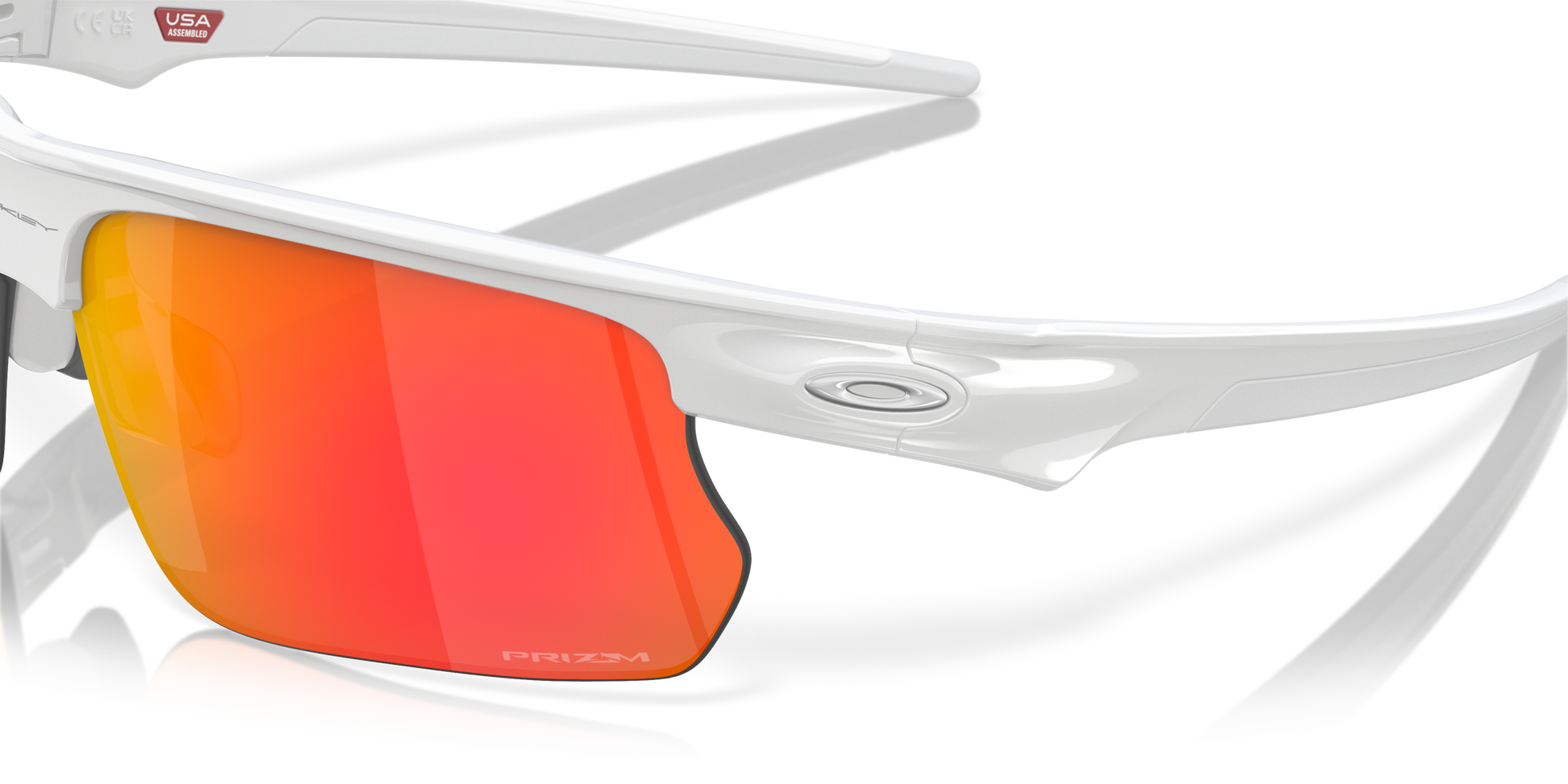 [Prizm Ruby Lenses, Polished White Frame]