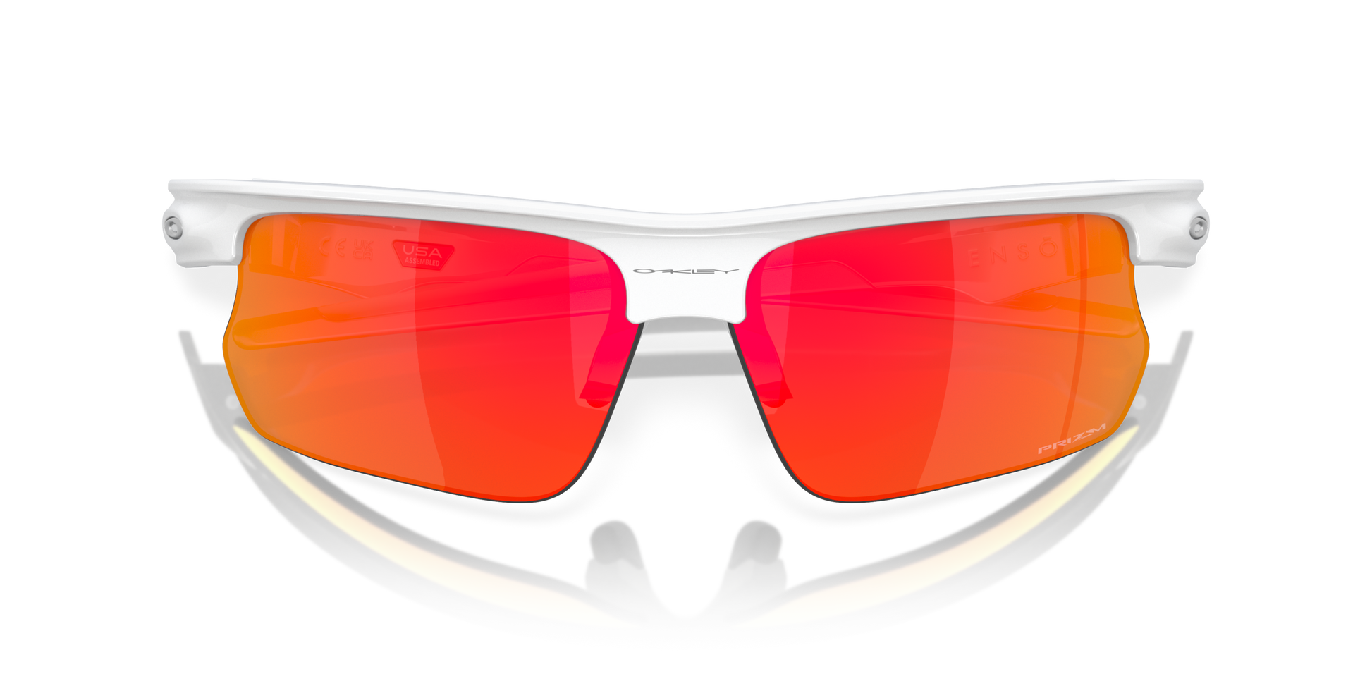 [Prizm Ruby Lenses, Polished White Frame]