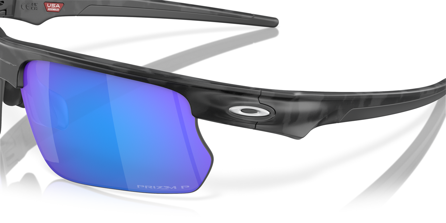 [Prizm Sapphire Polarized Lenses, Matte Grey Camo Frame]