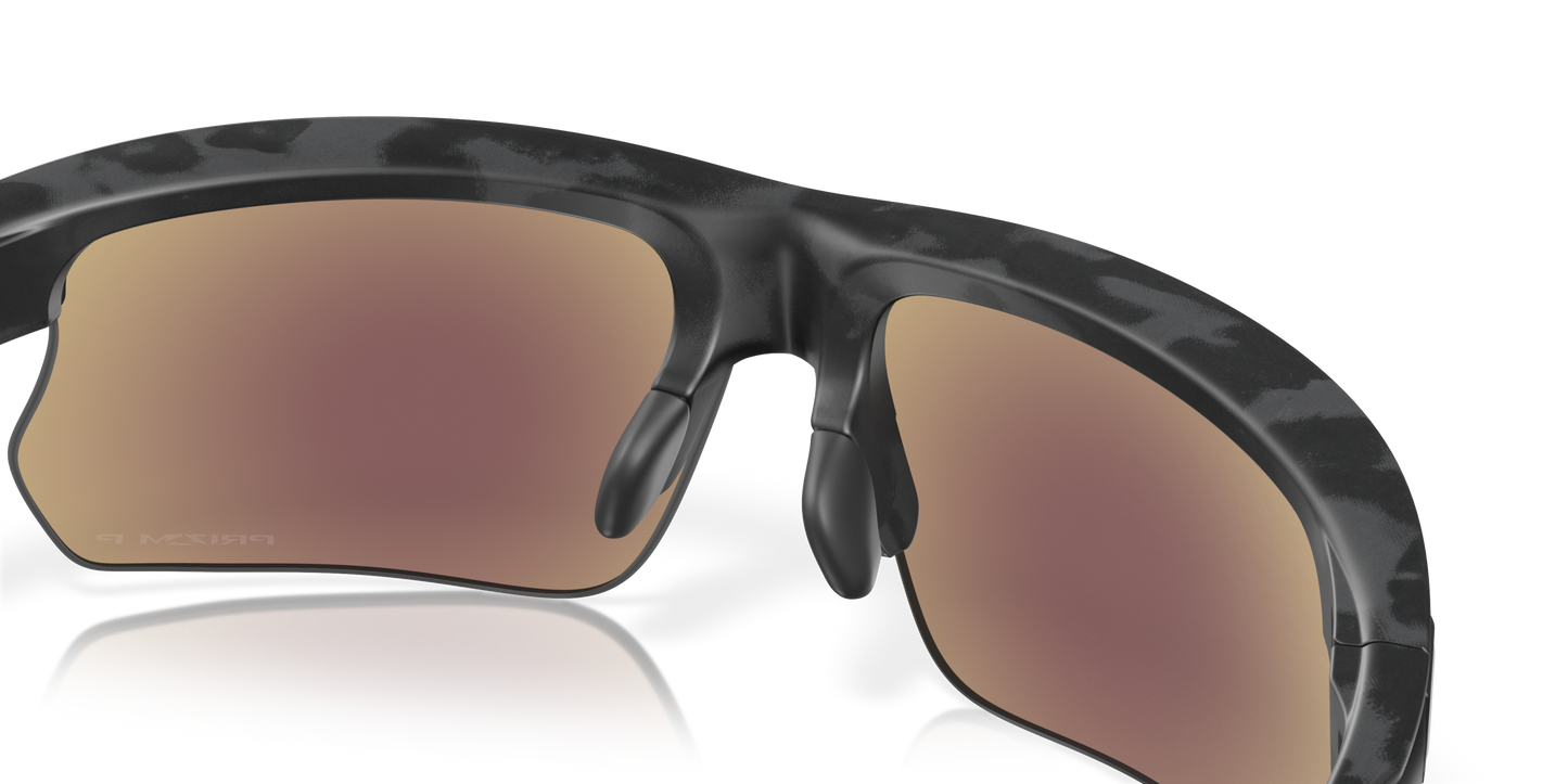 [Prizm Sapphire Polarized Lenses, Matte Grey Camo Frame]