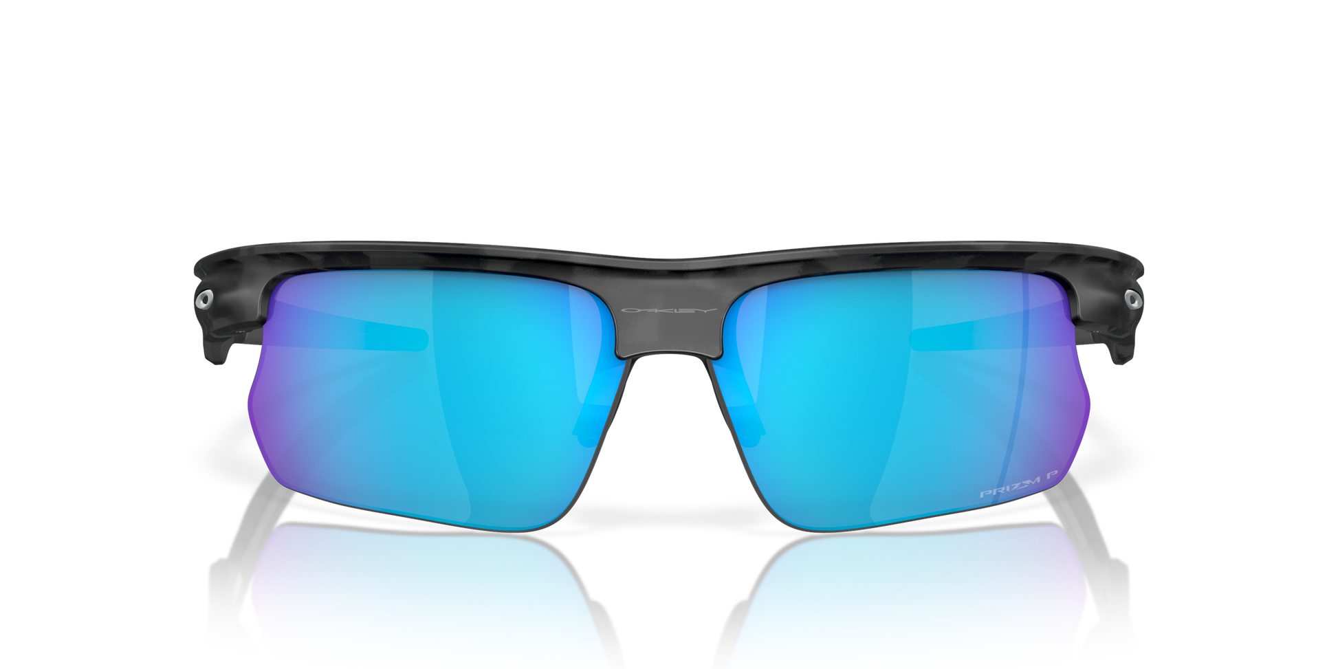 [Prizm Sapphire Polarized Lenses, Matte Grey Camo Frame]