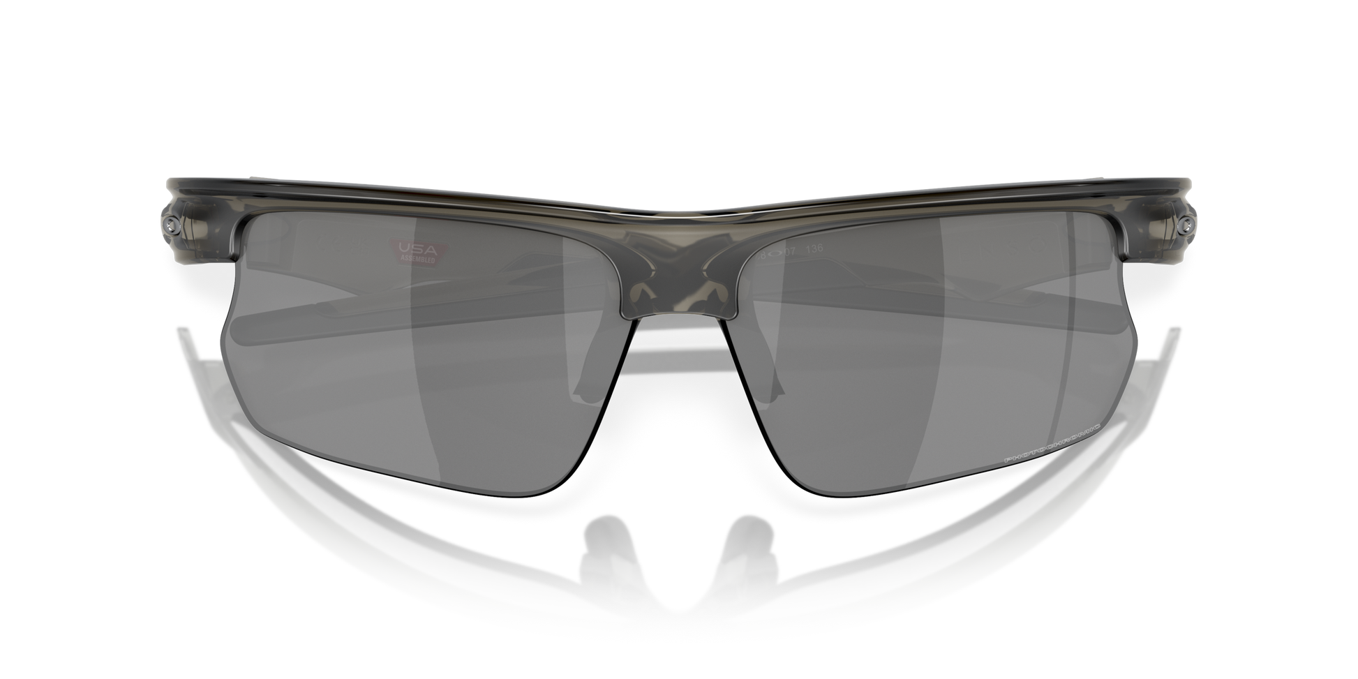 [Clear To Black Iridium Photochromic Lenses, Grey Smoke Frame]