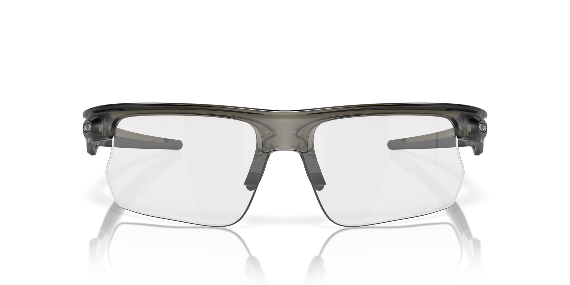 [Clear To Black Iridium Photochromic Lenses, Grey Smoke Frame]