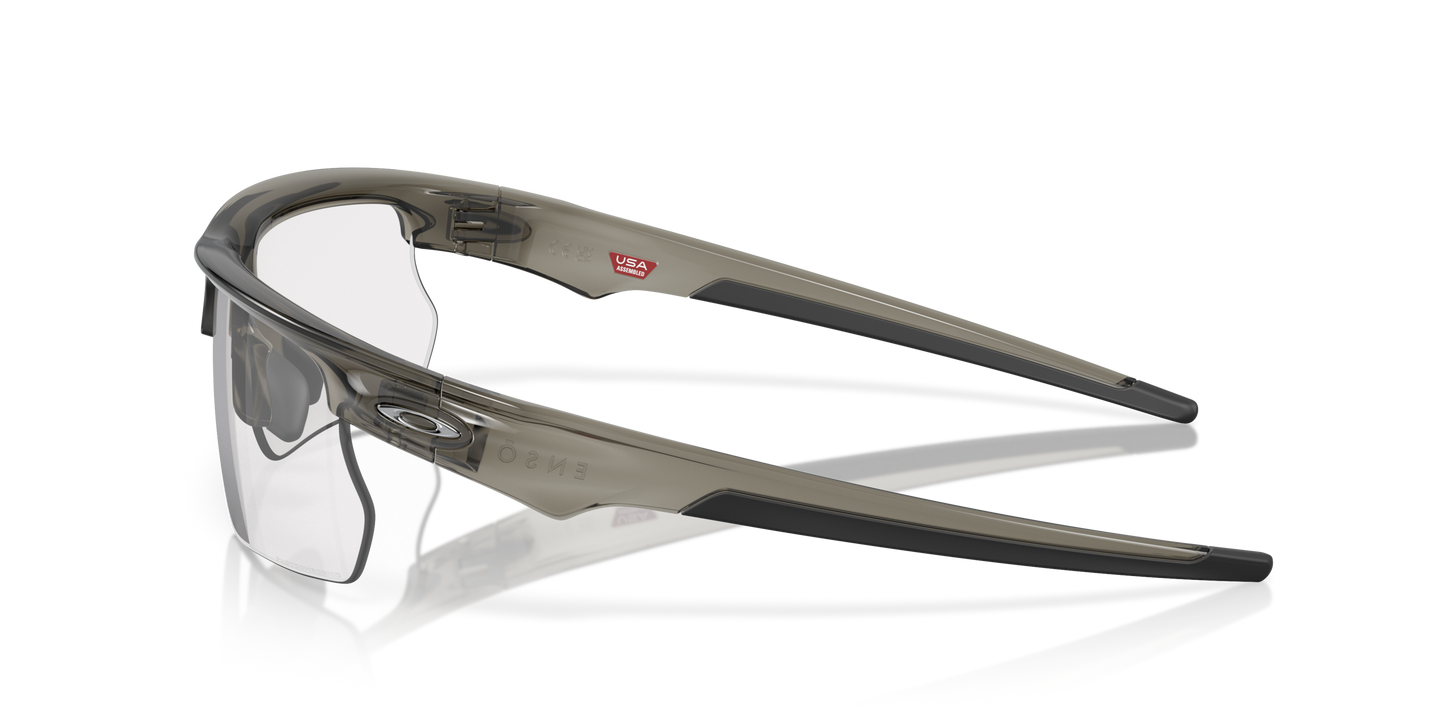 [Clear To Black Iridium Photochromic Lenses, Grey Smoke Frame]