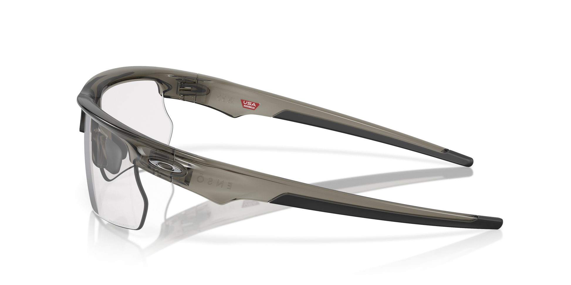 [Clear To Black Iridium Photochromic Lenses, Grey Smoke Frame]