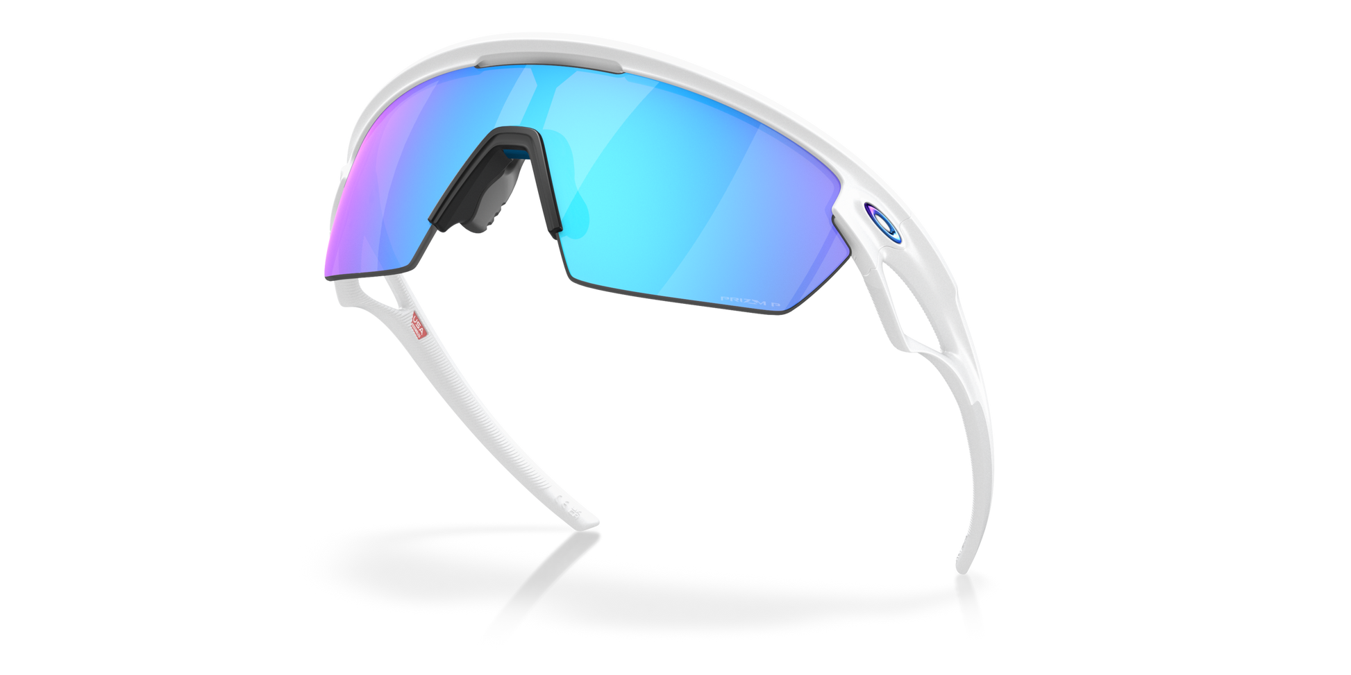[Prizm Sapphire Polarized Lenses, Matte White Frame]