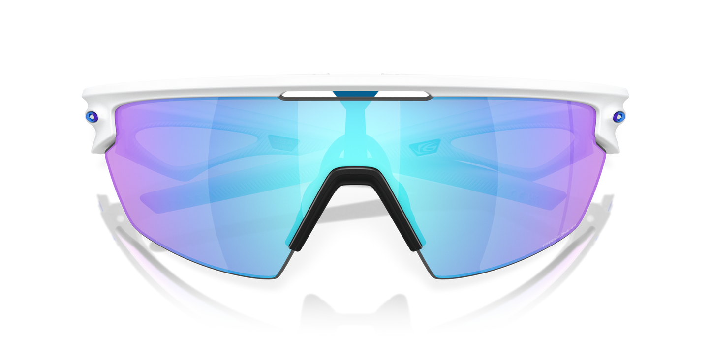 [Prizm Sapphire Polarized Lenses, Matte White Frame]