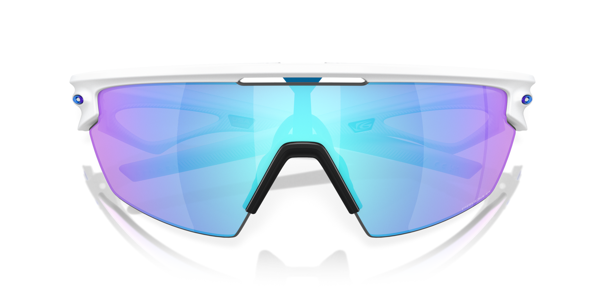 [Prizm Sapphire Polarized Lenses, Matte White Frame]