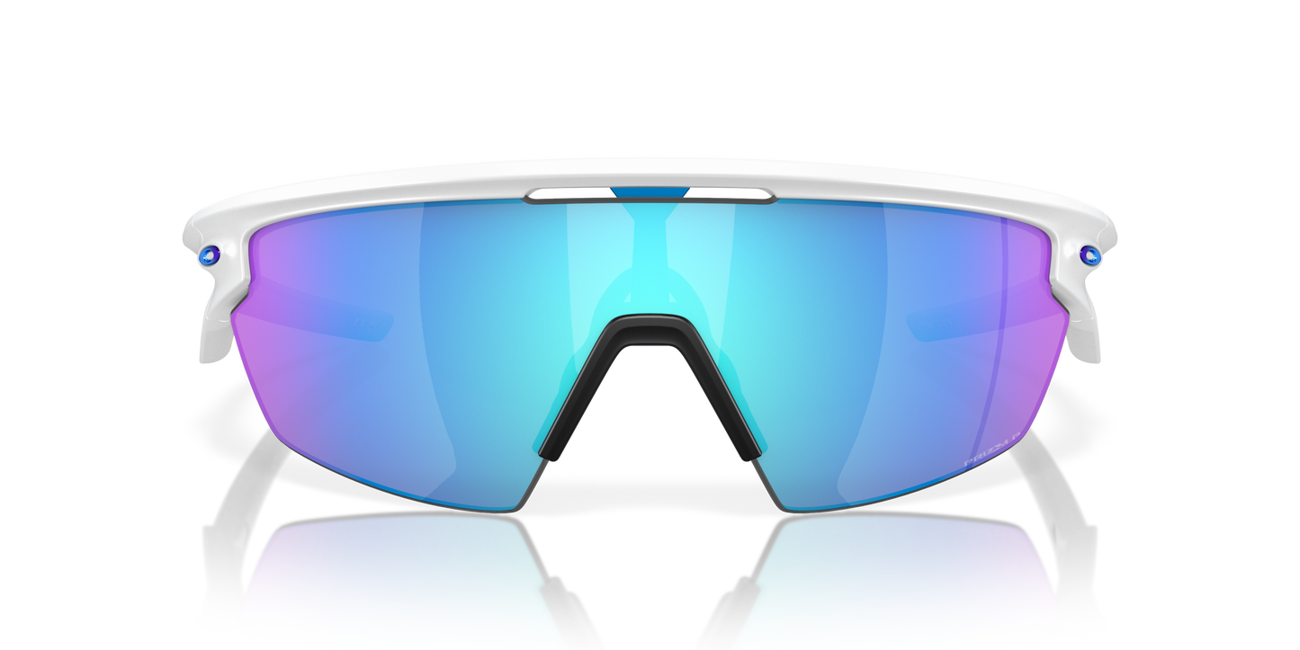 [Prizm Sapphire Polarized Lenses, Matte White Frame]