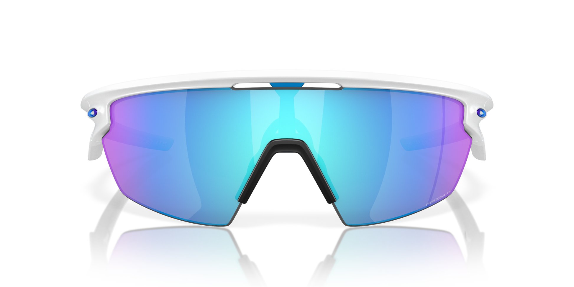 [Prizm Sapphire Polarized Lenses, Matte White Frame]