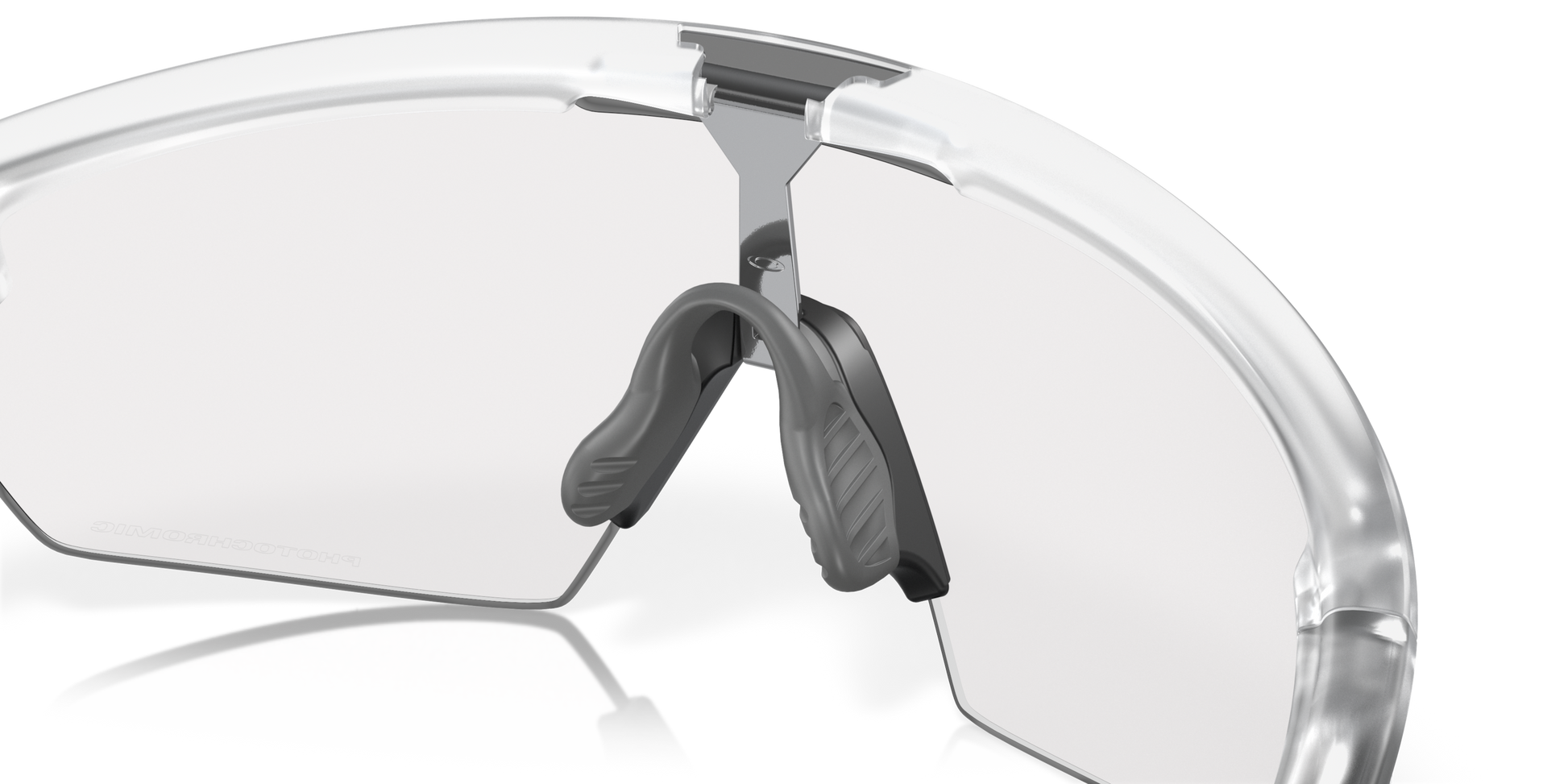 [Clear To Black Iridium Photochromic Lenses, Matte Clear Frame]