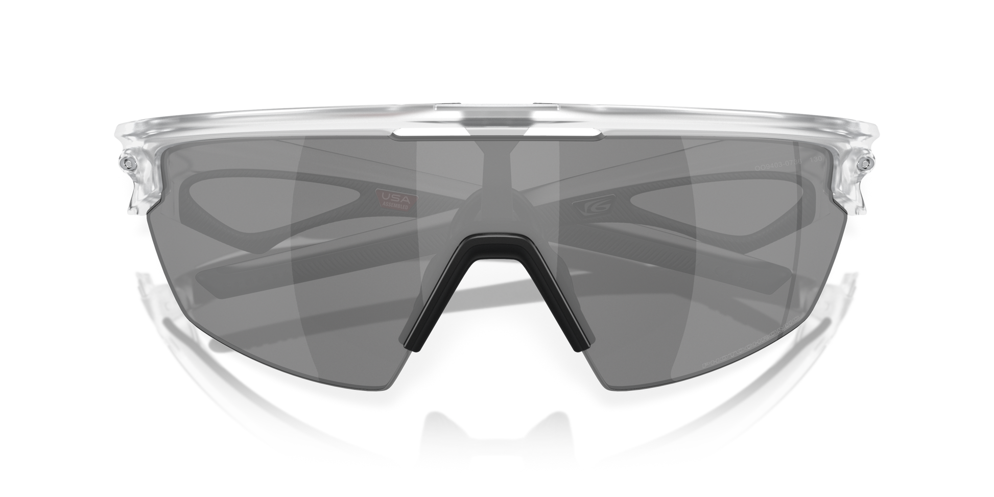 [Clear To Black Iridium Photochromic Lenses, Matte Clear Frame]