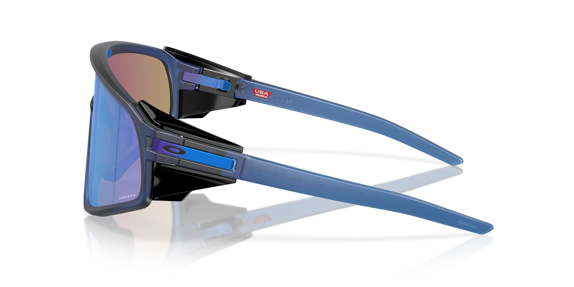 [Prizm Sapphire Lenses, Matte Transparent Navy Frame]