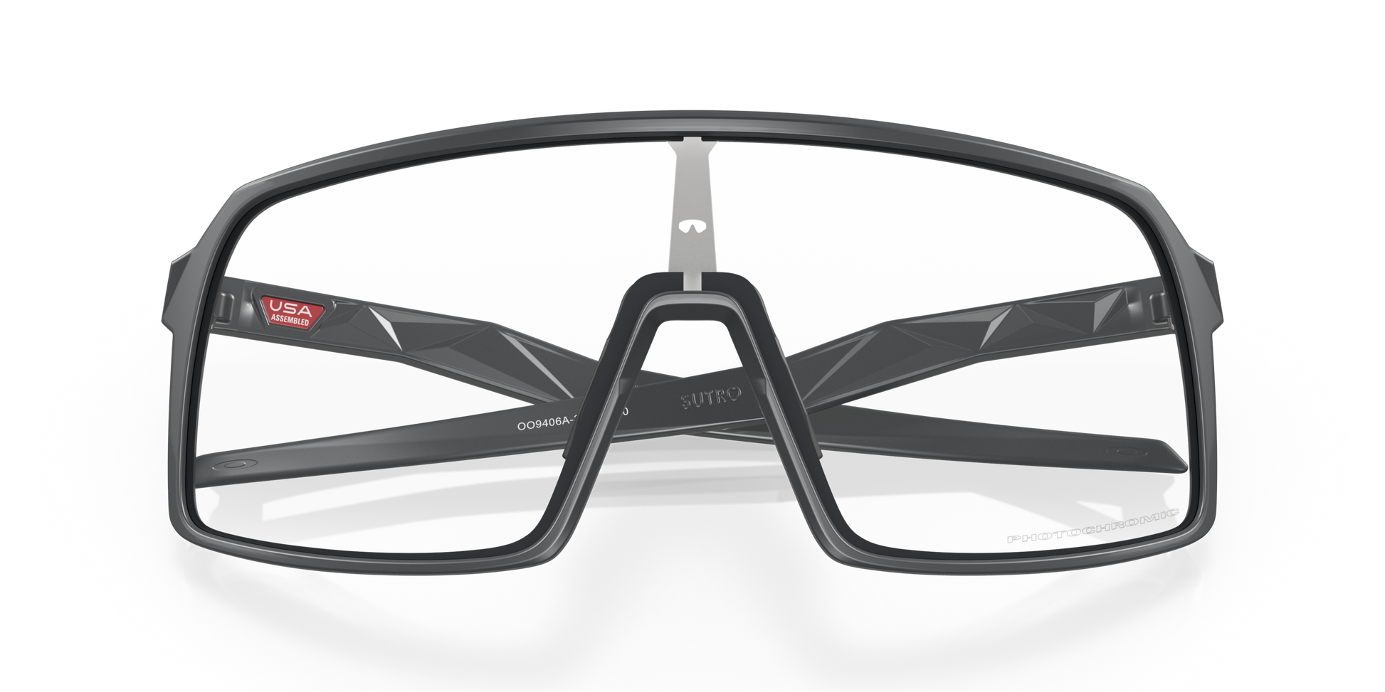 [Clear To Black Iridium Photochromic Lenses, Matte Carbon Frame]