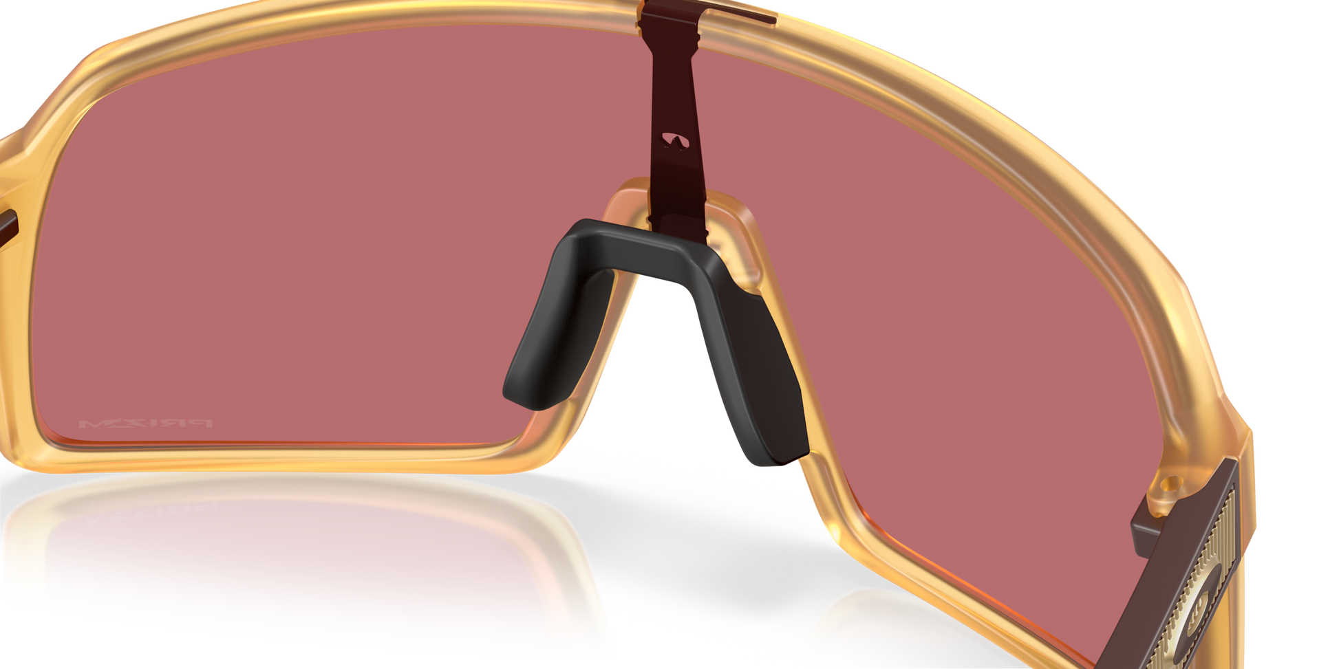 [Prizm Dark Golf Lenses, Matte Transparent Light Curry Frame]