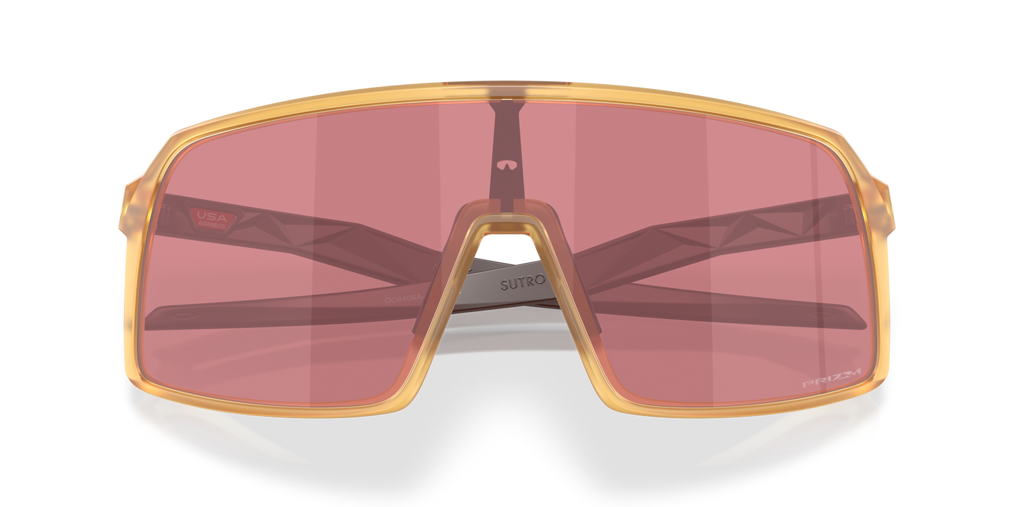 [Prizm Dark Golf Lenses, Matte Transparent Light Curry Frame]