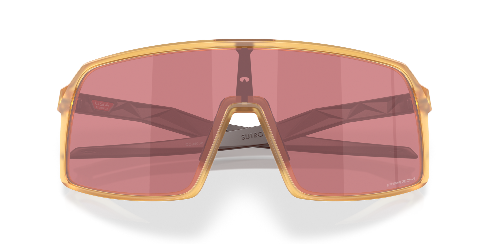 [Prizm Dark Golf Lenses, Matte Transparent Light Curry Frame]