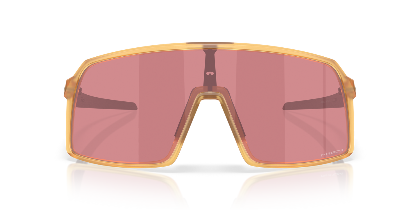 [Prizm Dark Golf Lenses, Matte Transparent Light Curry Frame]
