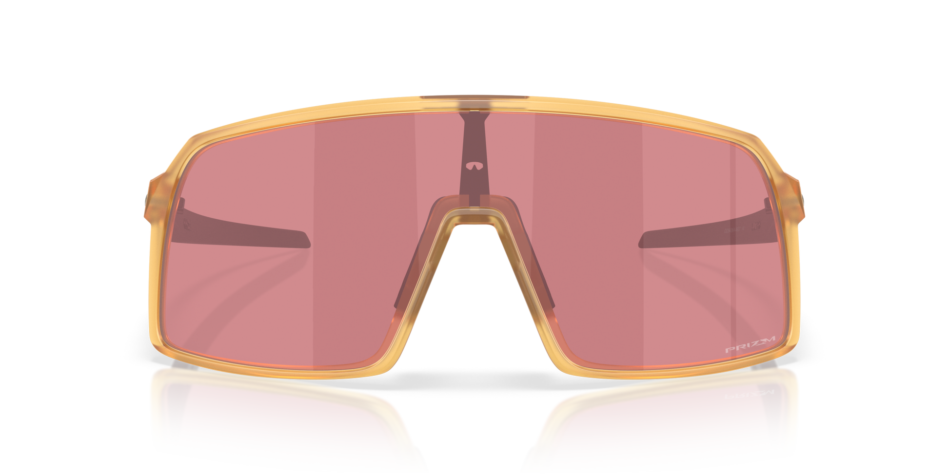 [Prizm Dark Golf Lenses, Matte Transparent Light Curry Frame]