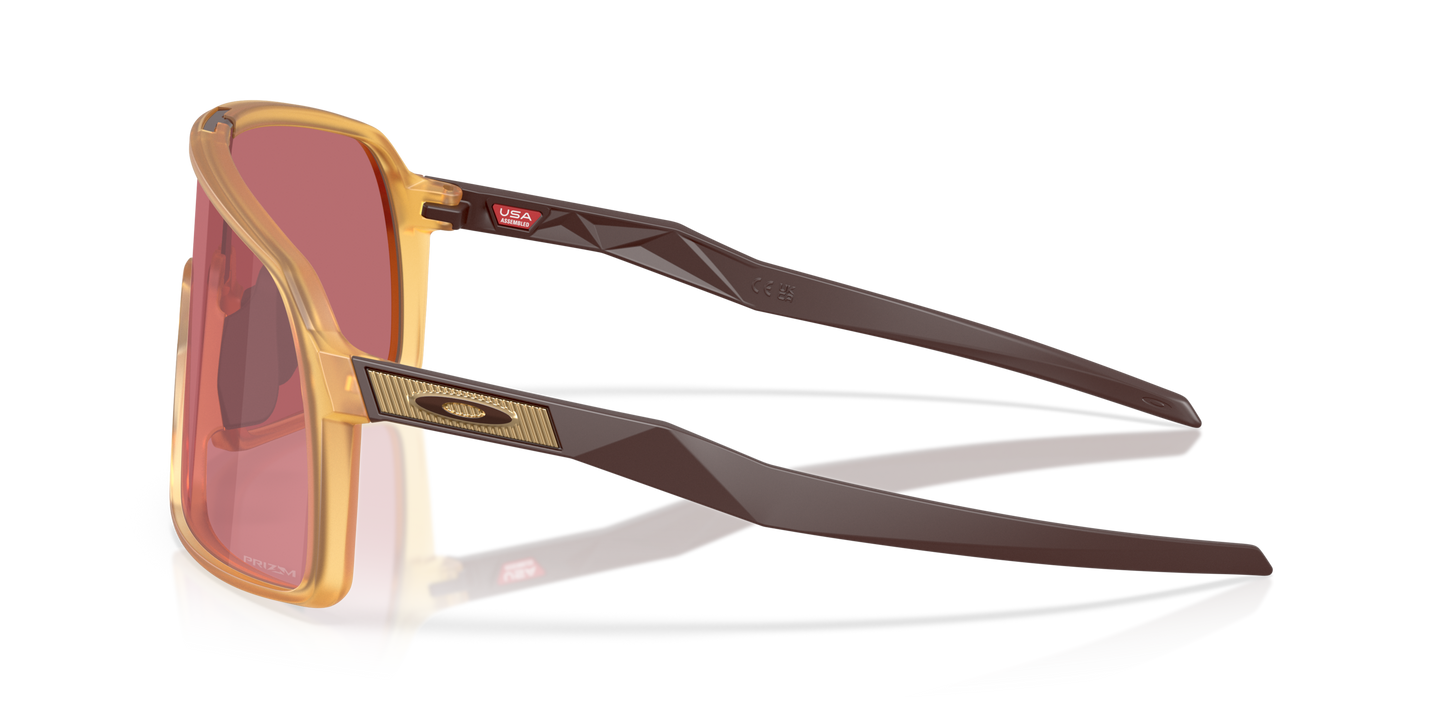 [Prizm Dark Golf Lenses, Matte Transparent Light Curry Frame]