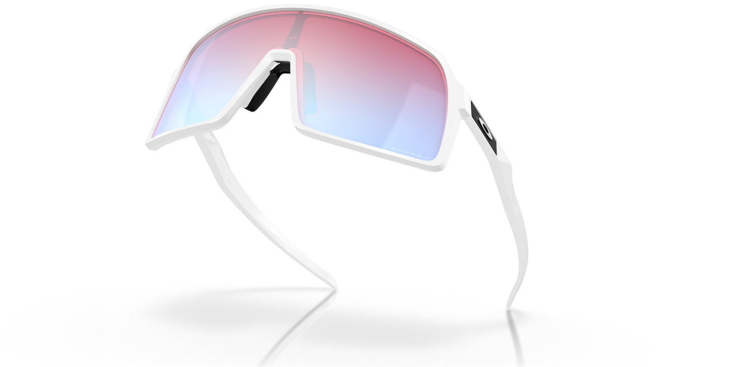 [Prizm Snow Sapphire Lenses, Polished White Frame]