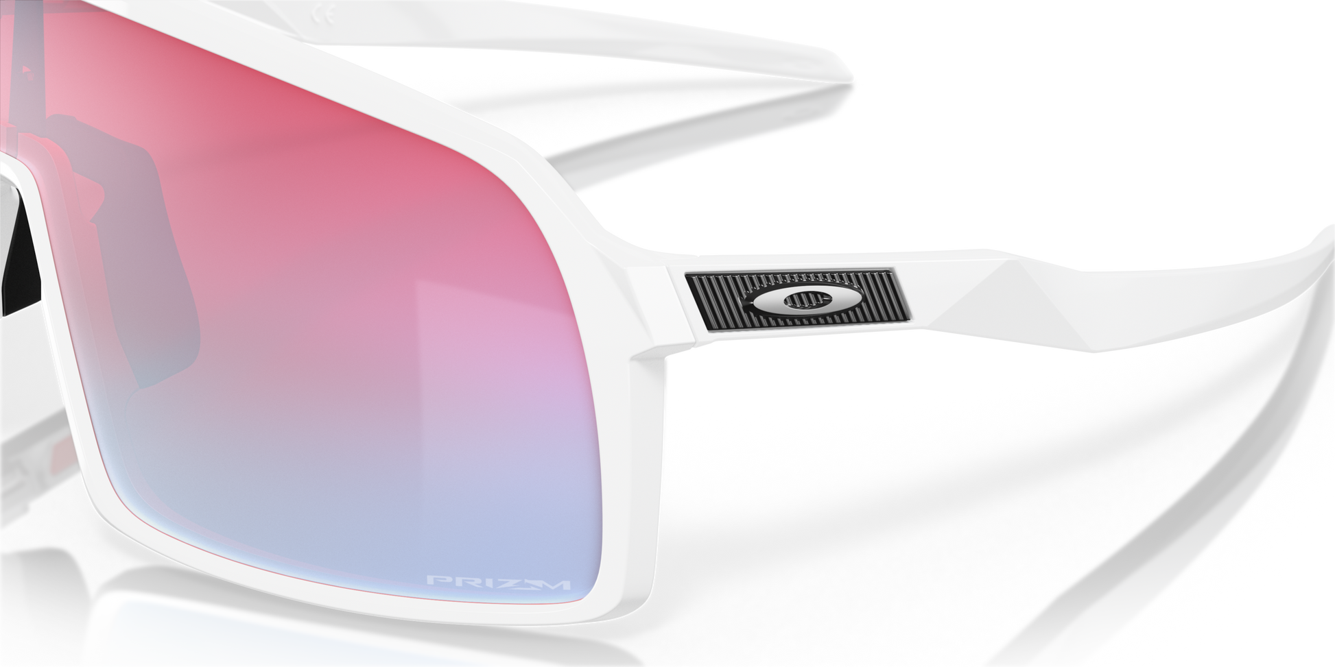 [Prizm Snow Sapphire Lenses, Polished White Frame]