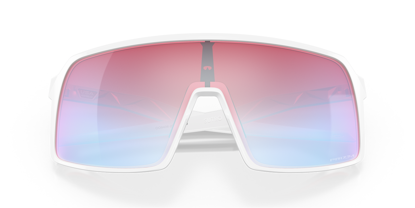 [Prizm Snow Sapphire Lenses, Polished White Frame]