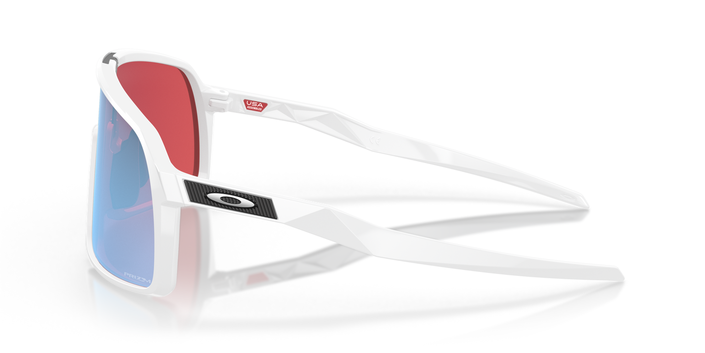 [Prizm Snow Sapphire Lenses, Polished White Frame]