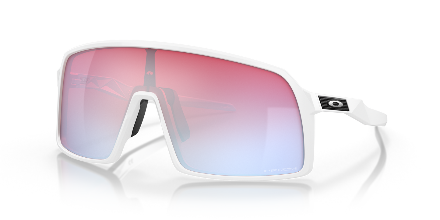 [Prizm Snow Sapphire Lenses, Polished White Frame]