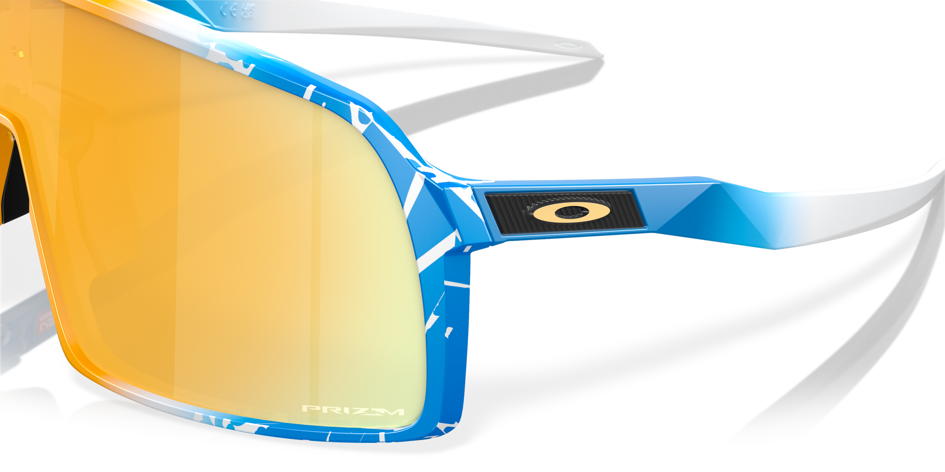 [Prizm 24K Lenses, Blue Yellow White Splatter Frame]