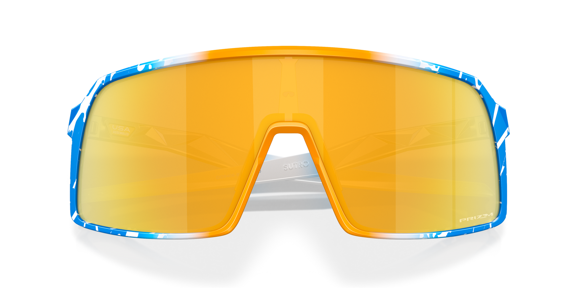 [Prizm 24K Lenses, Blue Yellow White Splatter Frame]