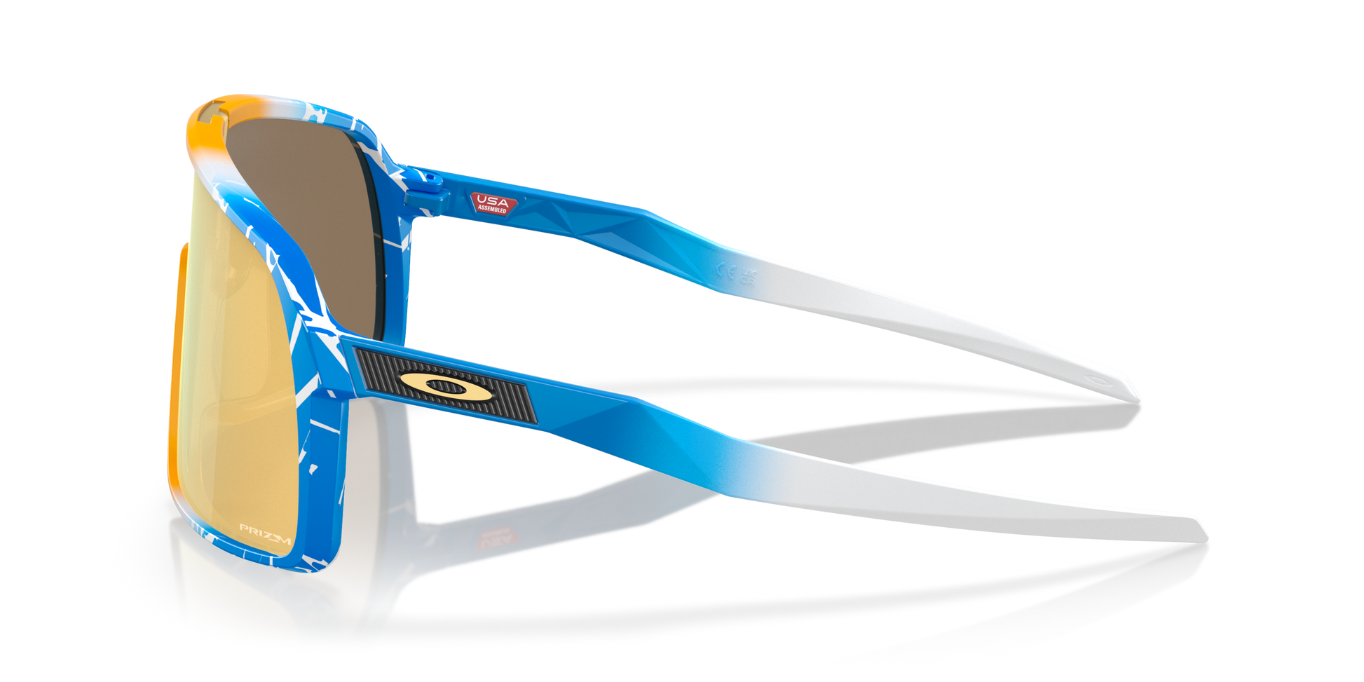 [Prizm 24K Lenses, Blue Yellow White Splatter Frame]