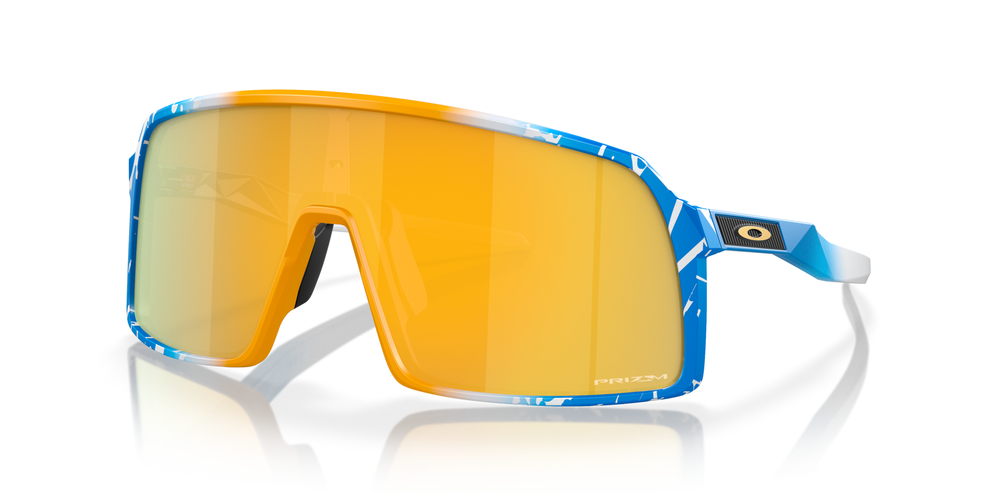 [Prizm 24K Lenses, Blue Yellow White Splatter Frame]