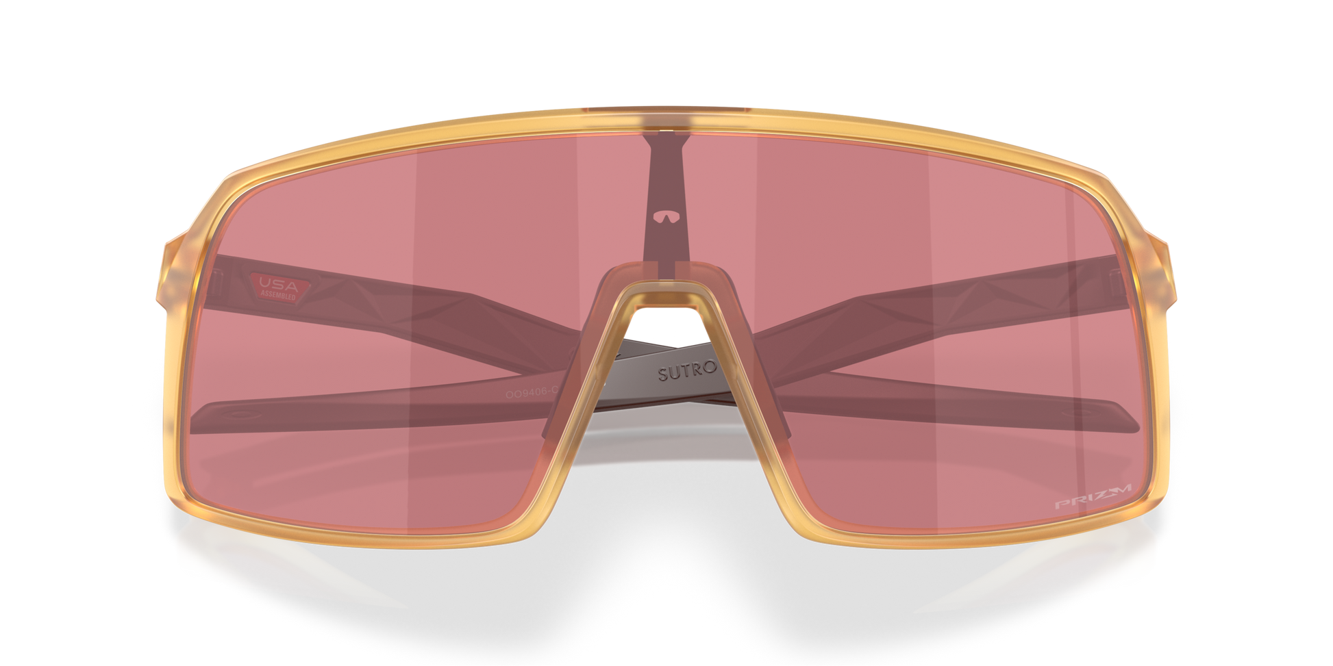 [Prizm Dark Golf Lenses, Matte Transparent Light Curry Frame]