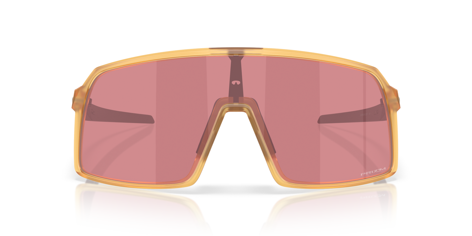 [Prizm Dark Golf Lenses, Matte Transparent Light Curry Frame]