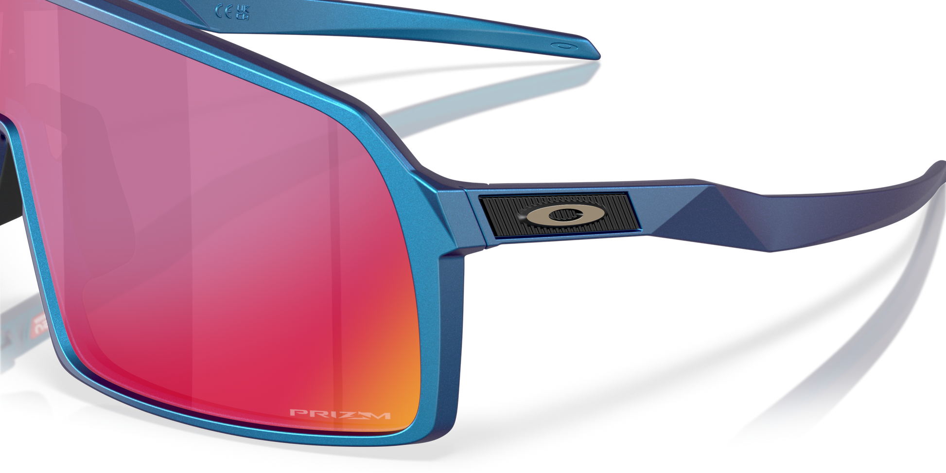 [Prizm Road Lenses, Matte Cyan/Blue Colorshift Frame]