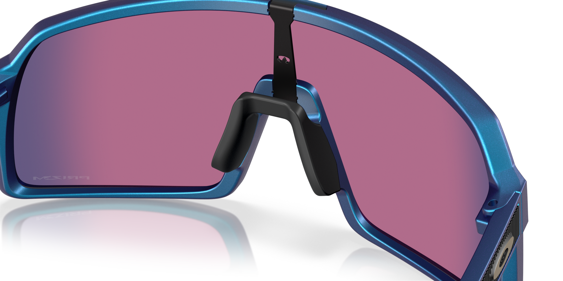 [Prizm Road Lenses, Matte Cyan/Blue Colorshift Frame]