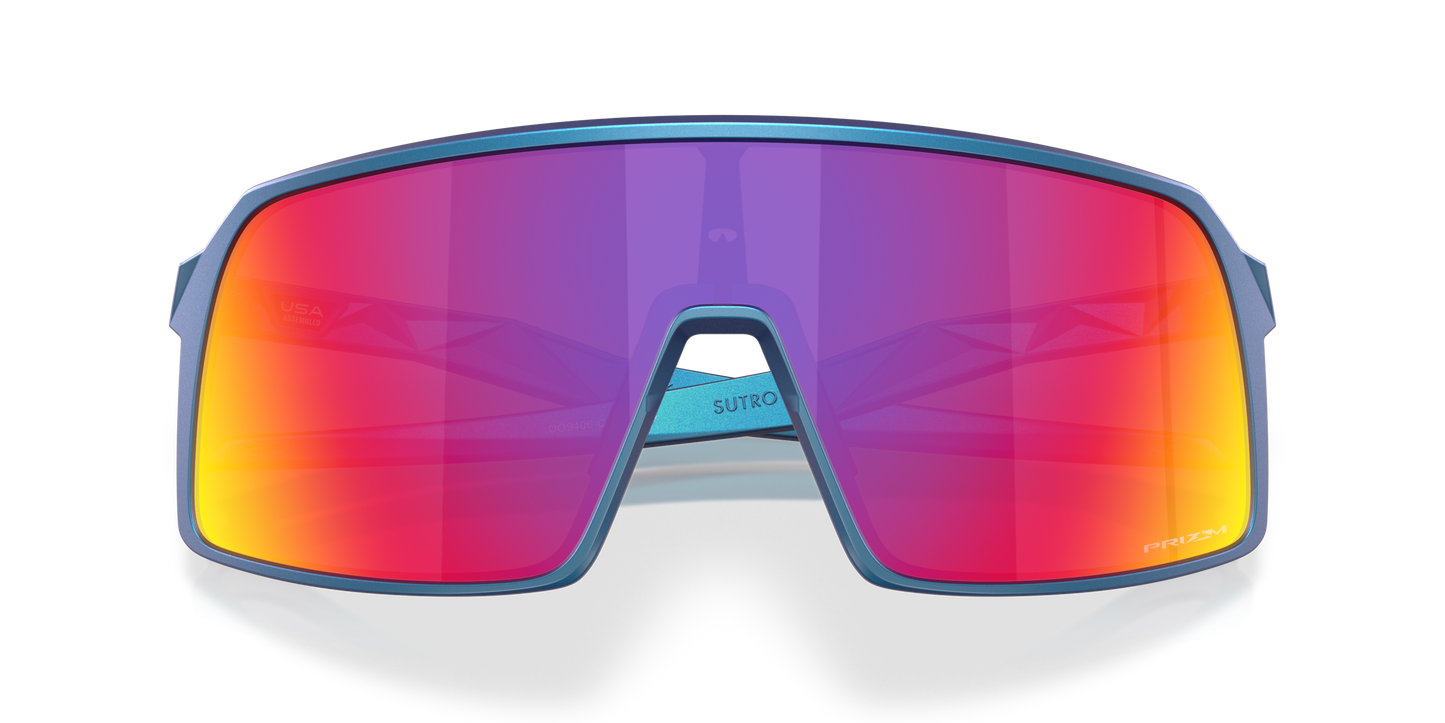 [Prizm Road Lenses, Matte Cyan/Blue Colorshift Frame]