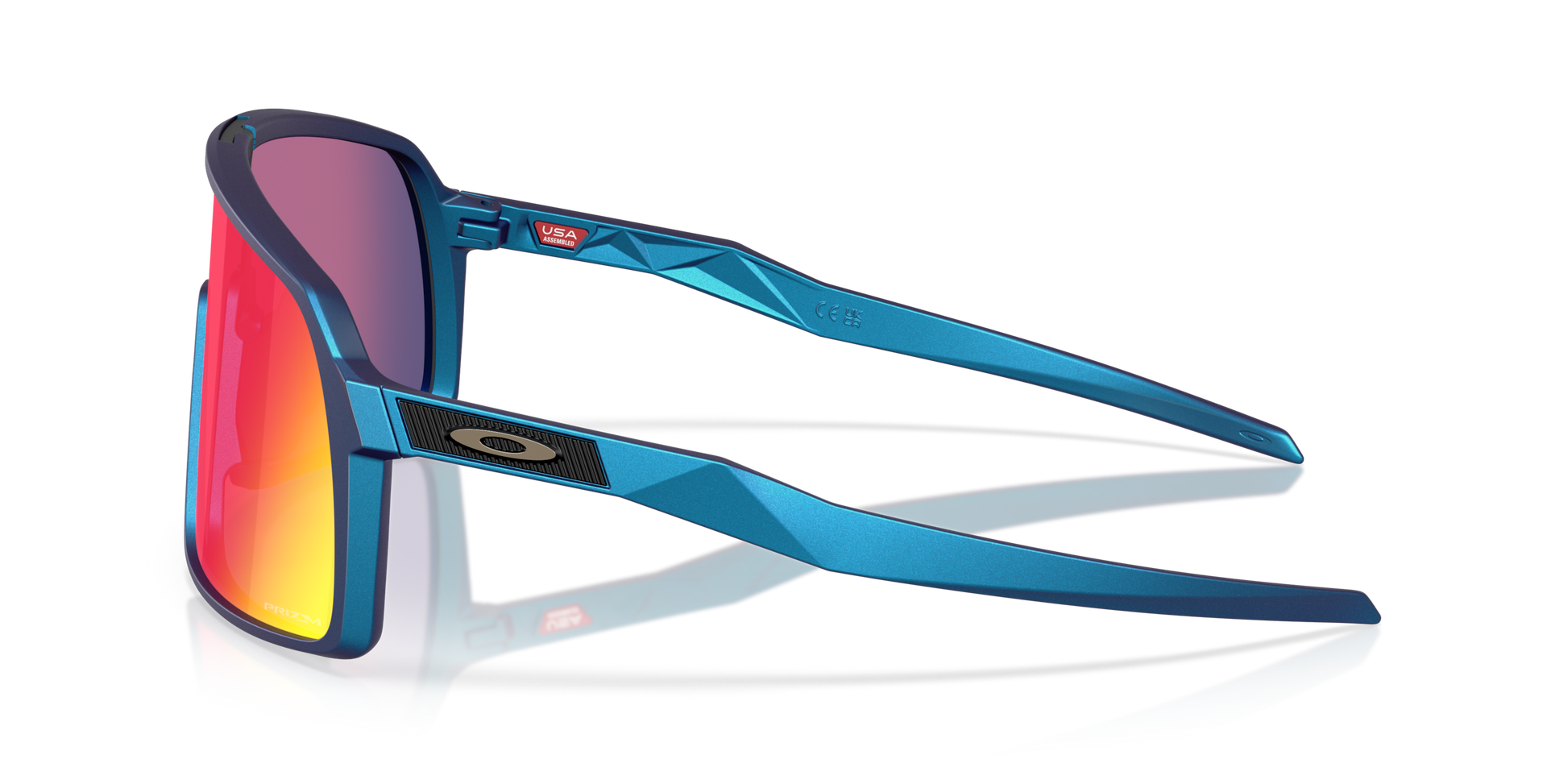 [Prizm Road Lenses, Matte Cyan/Blue Colorshift Frame]
