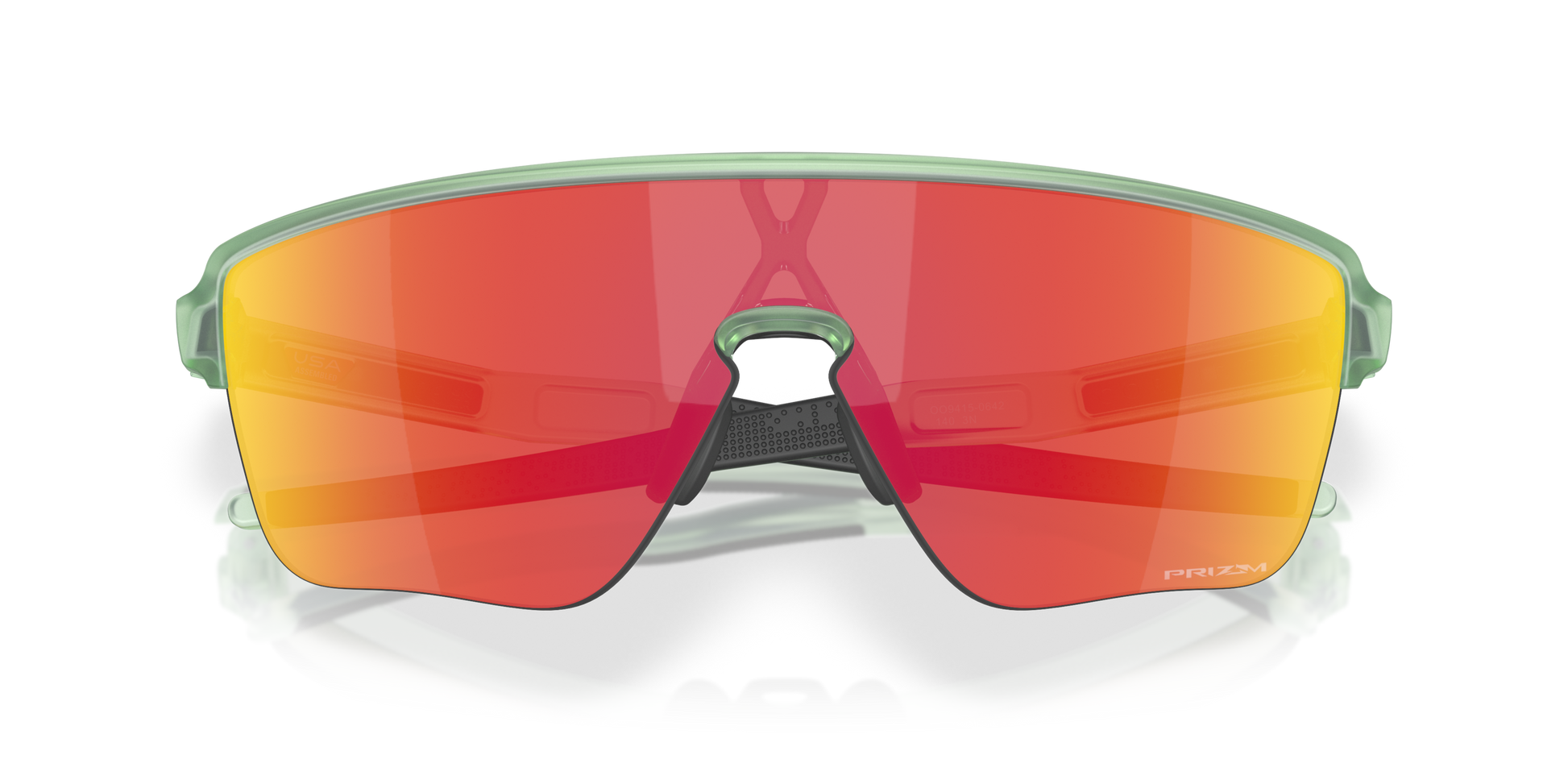 [Prizm Ruby Lenses, Matte Transparent Jade Frame]