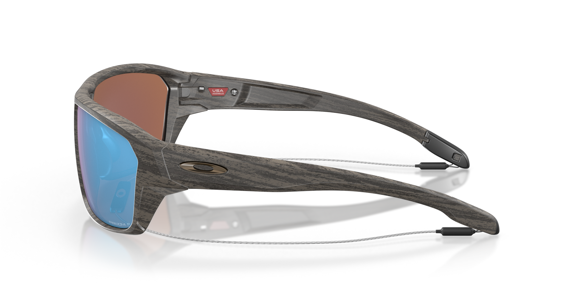 [Prizm Deep Water Polarized Lenses, Woodgrain Frame]