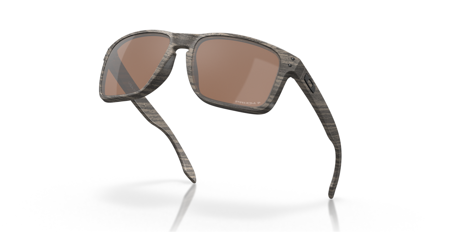 [Prizm Tungsten Polarized Lenses, Woodgrain Frame]