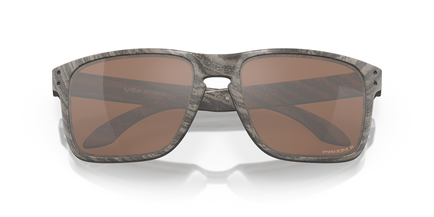 [Prizm Tungsten Polarized Lenses, Woodgrain Frame]